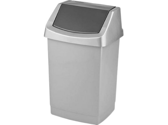 Picture of GARBAGE CAN CLICK 15 L GRAY (721)