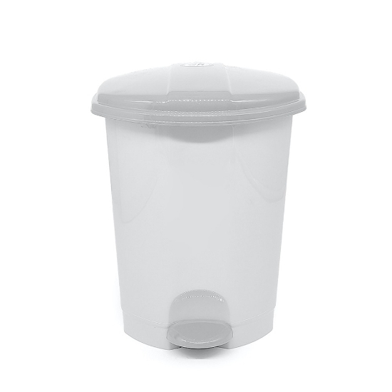 Picture of GARBAGE CAN 18 L CLEAN KEEPER WITH PEDAL WHITE