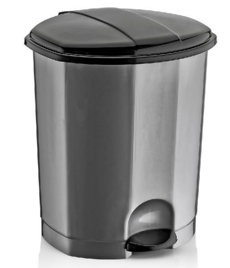Picture of GARBAGE BOX 50 L CLEAN KEEPER WITH PEDAL GRAY