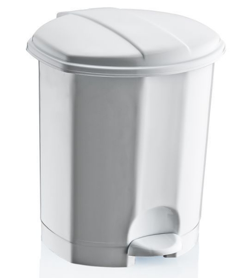 Picture of GARBAGE BOX 50 L CLEAN KEEPER WITH PEDAL WHITE
