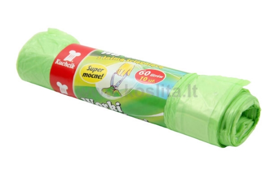 Picture of GARBAGE BAGS 60 L (10 PCS) TIED POLISH.