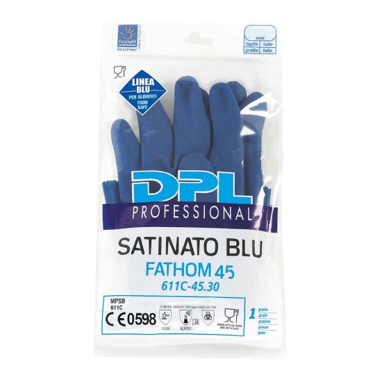 Picture of HOUSEHOLD GLOVES SATINAT FATHOM BLUE-45 M (7)