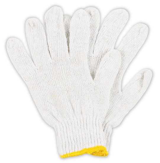 Picture of KNITTED GLOVES WHITE WITHOUT DOTS