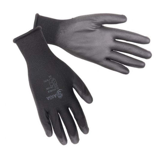 Picture of KNITTED GLOVES IN BLACK POLYURETHANE (9)