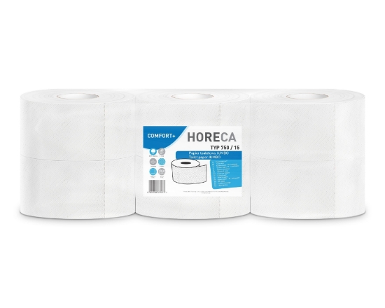 Picture of TOILET PAPER JUMBO HORECA COMFORT+ 1 UNIT 2 SL. 150 M (1 pack/12 rolls)*