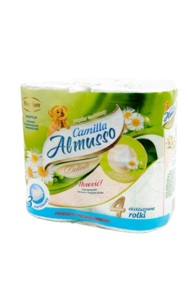 Picture of TOILET PAPER ALMUSSO CAMILLA 4 PCS. (3 LAYERS 1 ROLL/16 m)