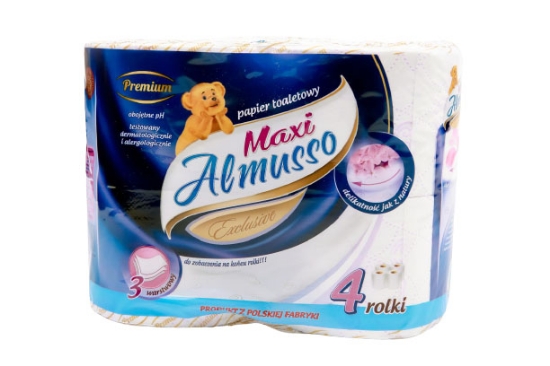 Picture of TOILET PAPER ALMUSSO MAXI 4 PCS. (3 LAYERS 1 ROLL/35 m)