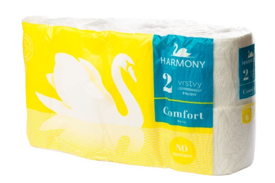 Picture of TOILET PAPER HARMONY COMFORT 8 PCS. (1 ROLL/19.6 m)