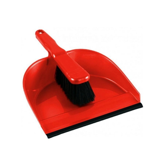 Picture of SHOVEL FOR GARBAGE WITH RUBBER + BRUSH TRUE L