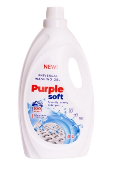 Picture of UNIVERSAL LAUNDRY WASHING GEL PURPLE SOFT 4 L/100 WASH.