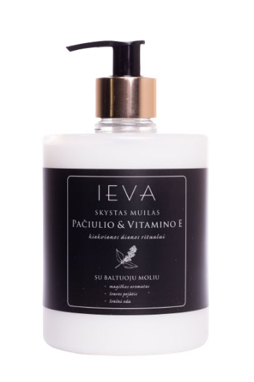 Picture of LIQUID SOAP IEVA PATCHOULI AND VITAMIN E WITH GOLDEN DOSER 500 ML