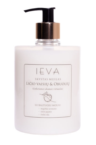 Picture of LIQUID SOAP IEVA LYCHEE FRUIT AND APPLE WITH GOLDEN DOSER 500 ML