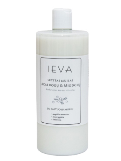 Picture of LIQUID SOAP IEVA ACAI BERRY AND ALMOND WITH WHITE. CORK. 1000 ML