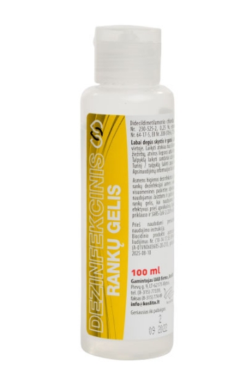 Picture of DISINFECTANT HAND GEL WITH CORK 100 ML