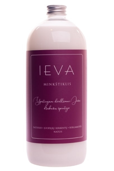 Picture of LAUNDRY SOFTENER IEVA PATCHIULO, BLACK CURRANT AND BERGAMOTH NOTES 1 L