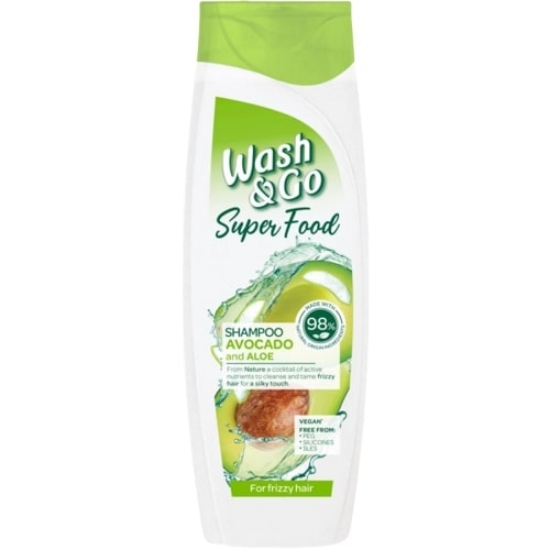 Picture of SHAMPOO WASH AND GO WITH AVOCADO AND ALOE VERA 400 ML