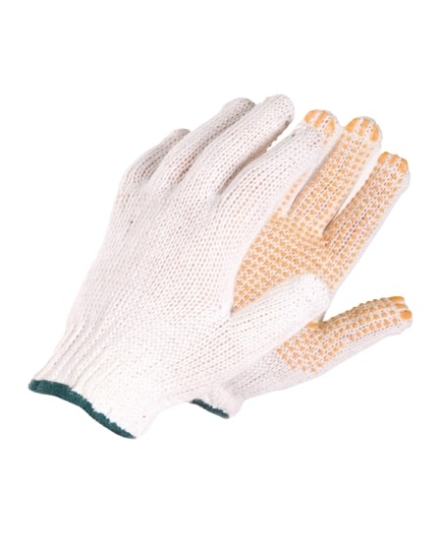 Picture of GLOVES KNITTED WITH DOTS YELLOW