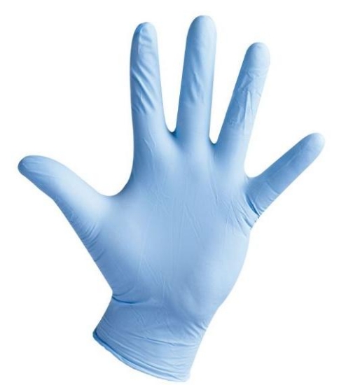 Picture of GLOVES NITRILE TOP GLOVE WITHOUT POWDER L BLUE 100 PCS