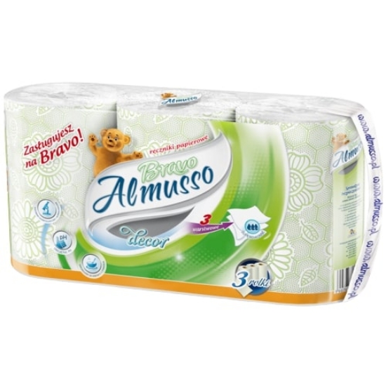 Picture of PAPER TOWELS ALMUSSO BRAVO 3 PCS. (3 LAYERS 24 M)