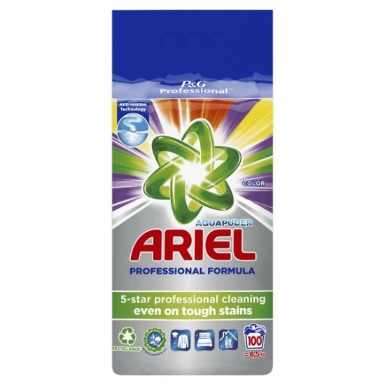 Picture of WASHING POWDER ARIEL PROFESSIONAL COLOR 100 WASHING 6.5 KG