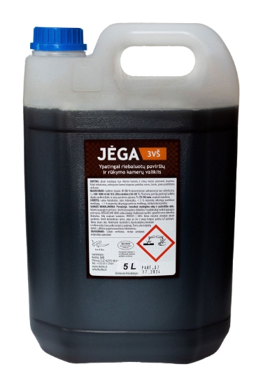 Picture of EXTREMELY GREASY SURFACE AND SMOKING CHAMBER CLEANER JĖGA-3VŠ  5L(7 KG)