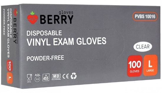 Picture of GLOVES VINYL BERRY WITHOUT POWDER XL 100 PCS