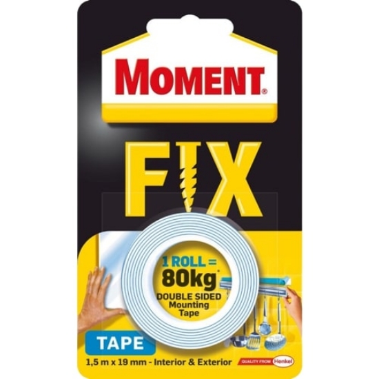 Изображение САМОКЛЕЯЩИЙСЯ ДВУСТОРОННИЙ СКОТЧ MOMENT FIX TAPE 80 КГ