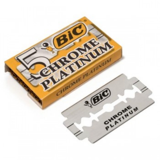 Изображение ЛЕЗВИЯ ДЛЯ БРИТЬЯ BIC CHROME PLATINUM 5 ШТ.