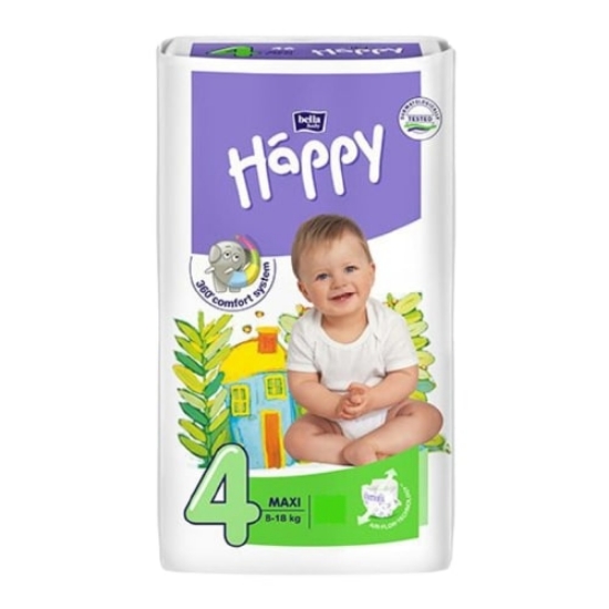 Изображение ПОДГУЗНИКИ HAPPY MAXI 4 РАЗМЕР 66 ШТ