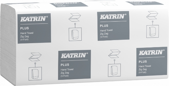 Изображение БУМАЖНОЕ ПОЛОТЕНЦЕ С ЛИСТАМИ KATRIN PLUS ZZ 40216 1 ШТ (1 уп/20 шт)*