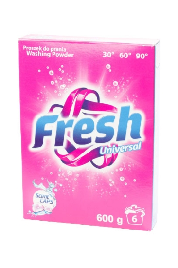 Изображение СТИРАЛЬНЫЙ ПОРОШОК FRESH 600 ГР.