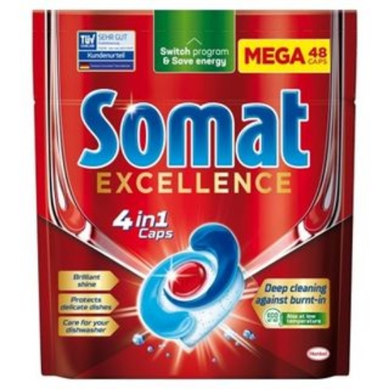 Изображение ТАБЛЕТКИ ДЛЯ ИНДАПЛОВА SOMAT EXCELLENCE 48 ШТ.