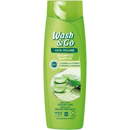 Изображение ŠAMPUNAS WASH AND GO SU ALAVIJAIS SAUSIEMS PLAUKAMS 360 ML