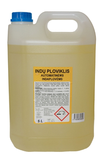 INDŲ PLOVIKLIS AUTOMATINĖMS INDAPLOVĖMS 5 L paveikslėlis