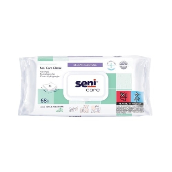 Picture of WET WIPES SENI CARE CLASSIC SKIN CARE 68 PCS