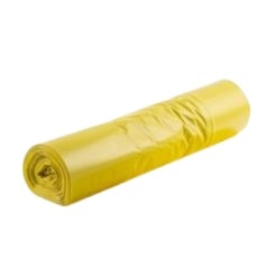 Picture of GARBAGE BAGS 100 L 10 PCS YELLOW PLASTA