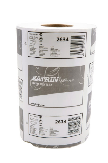 Picture of PAPER TOWEL IN A ROLL KATRIN PLUS S2 2634/43400 12 PCS