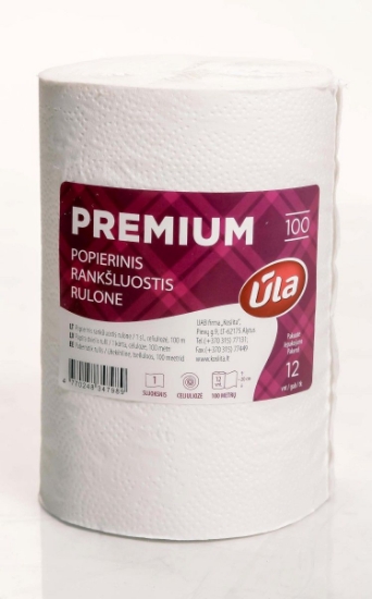 Picture of PAPER TOWEL ŪLA PREMIUM 1 SL 100 M WITH CELLULOSE CORE