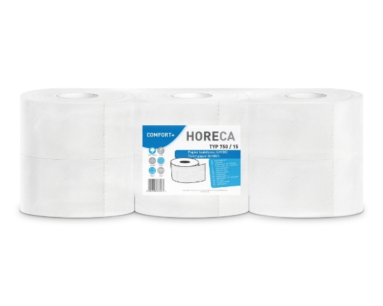 Picture of TOILET PAPER JUMBO HORECA COMFORT+ 2 ROLLS 150 M 12 PCS*