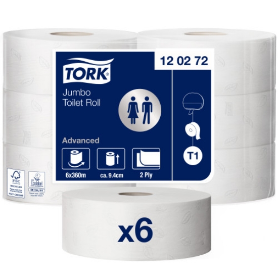 Picture of TOILET PAPER TORK T1 ADVANCED JUMBO 2 SL.