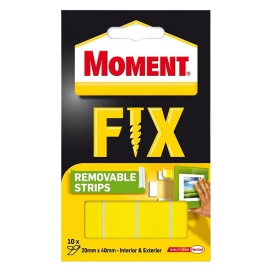 Picture of DOUBLE-SIDED ADHESIVE TAPE MOMENT SUPERFIX REMOVABLE 10 PCS