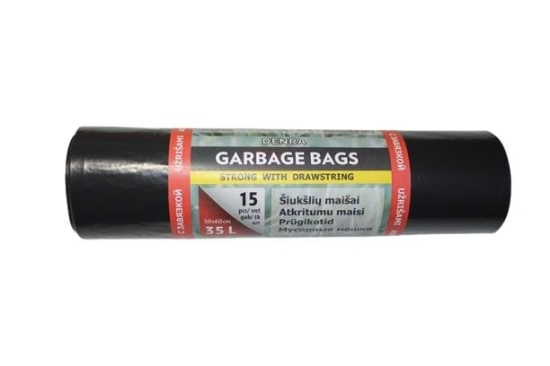 Picture of GARBAGE BAGS 35 L 15 PCS TIE-UP