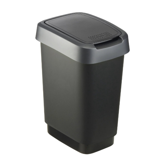 Picture of WASTE BIN ROTHO 10 L GREY/BLACK