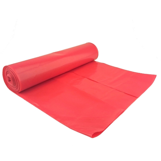 Picture of GARBAGE BAGS 120 L 10 PCS LDPE RED