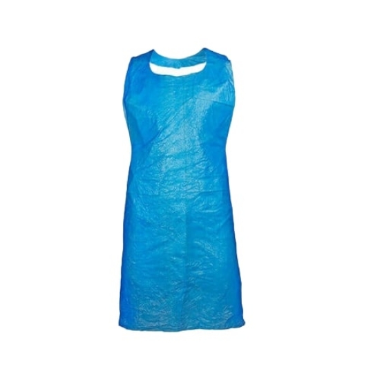 Picture of DISPOSABLE APRON MEDI-INN, PE, 125 x 75 CM, BLUE