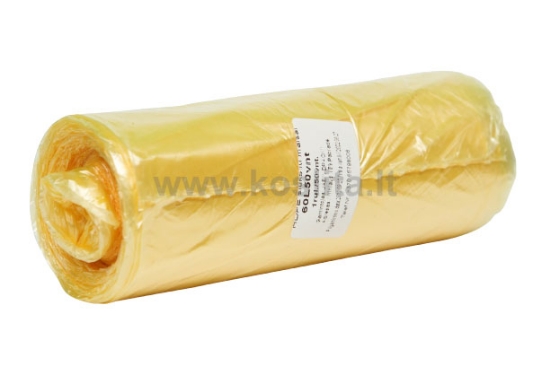 Picture of GARBAGE BAGS 60 L 50 PCS HDPE YELLOW