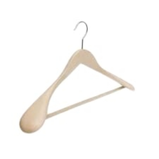 Picture of WOODEN COAT HANGER WITH CROSS BAR