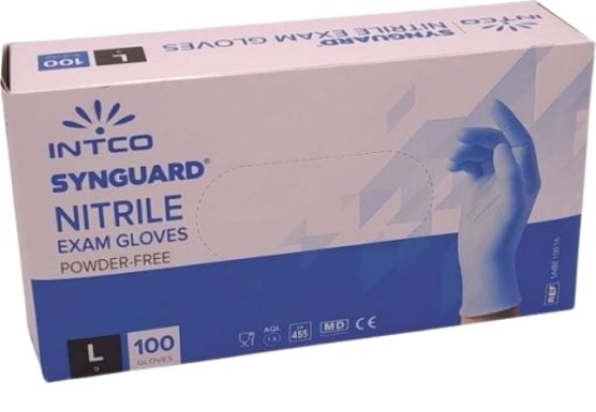 Picture of NITRILE GLOVES INTCO SYNGUARD L 100 PCS