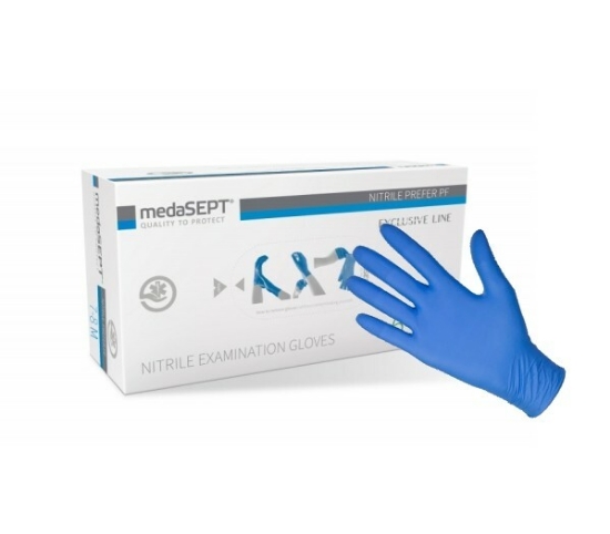 Picture of NITRILE GLOVES MEDASEPT POWDER-FREE XL 100 PCS